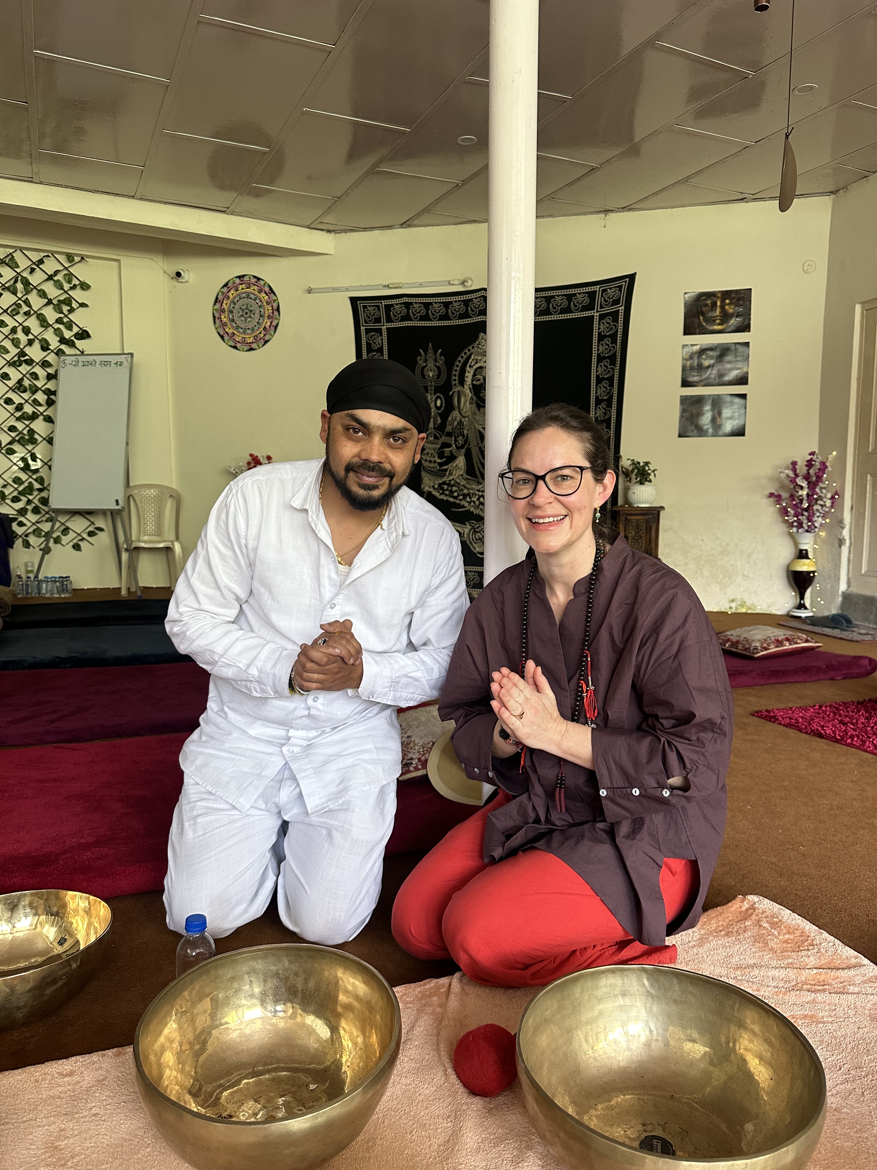 Sound healing inside the Buddha Blessings studio