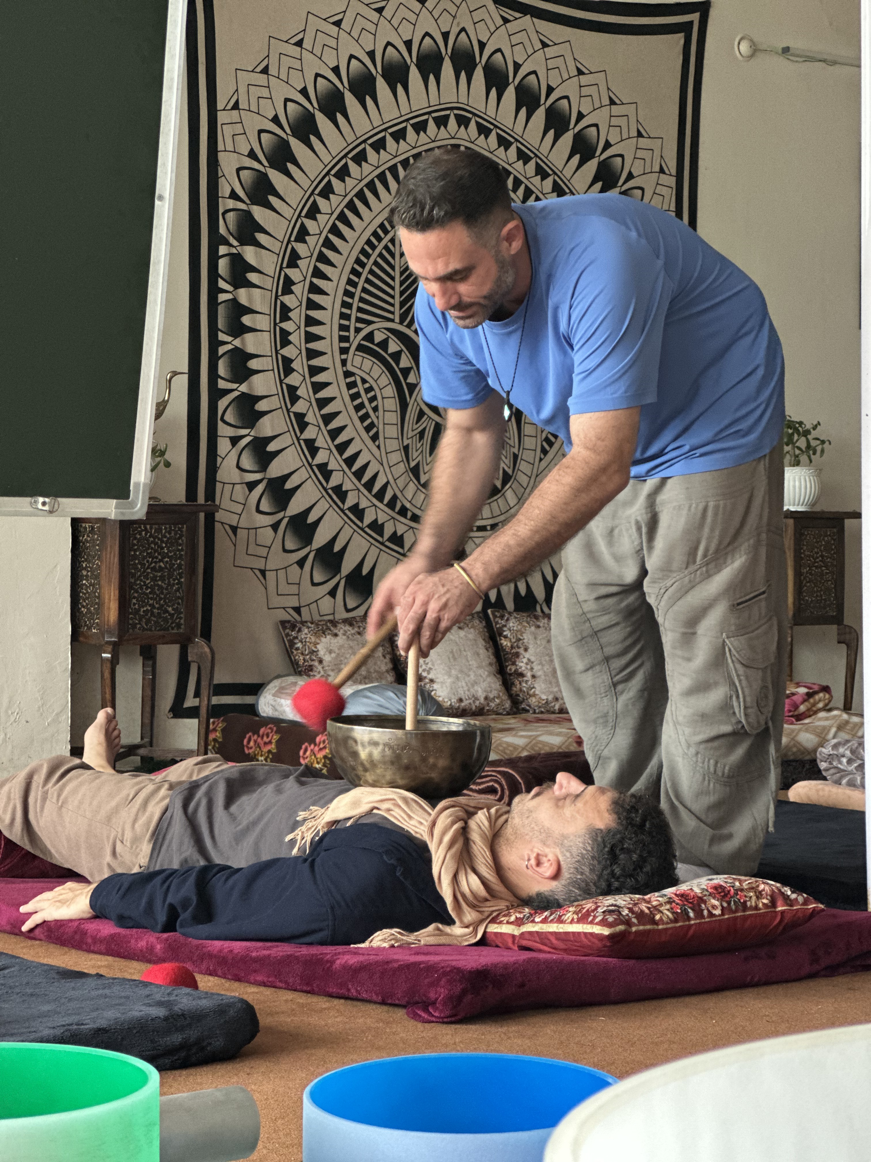 A moment from a Buddha Blessings session