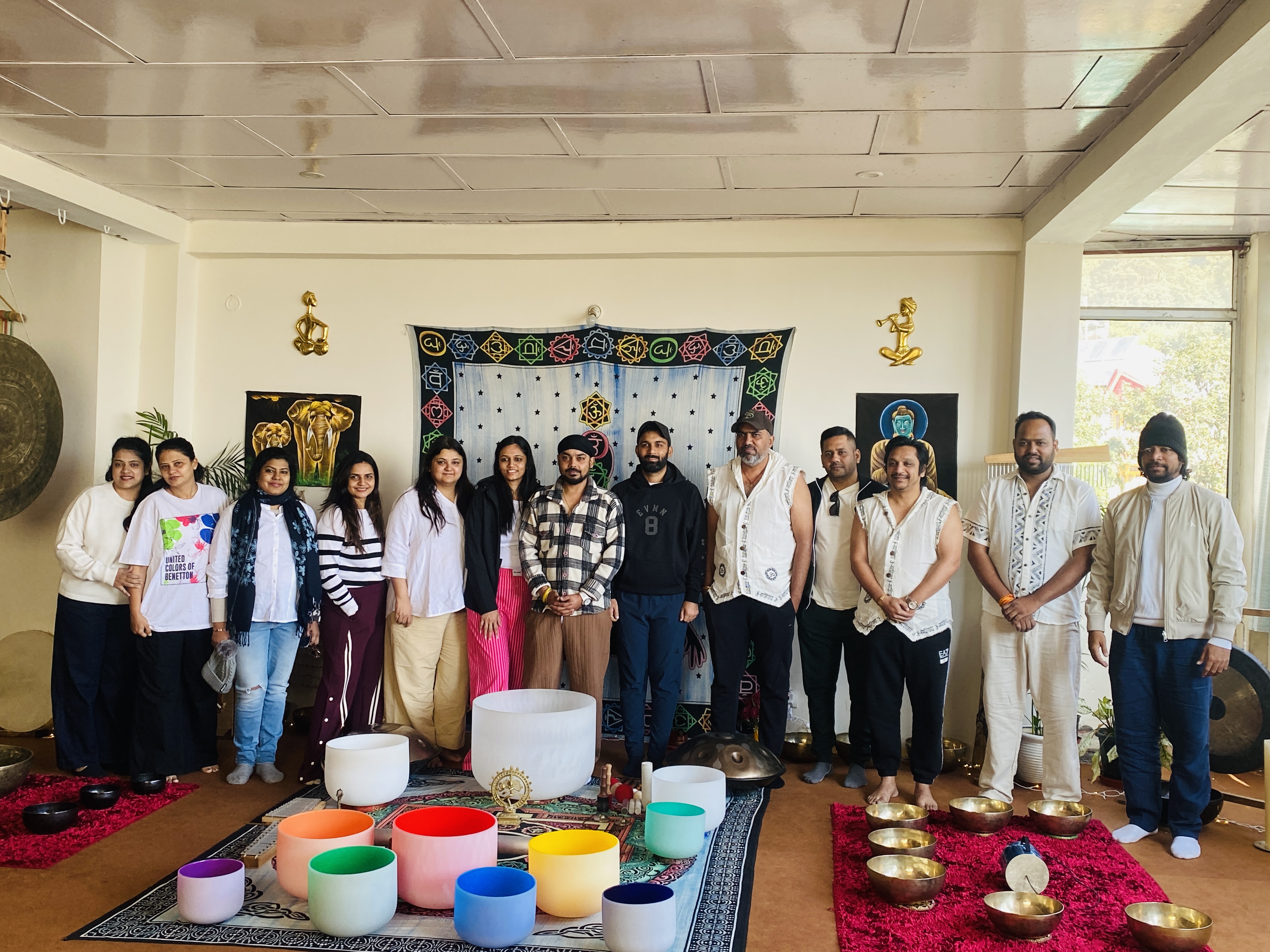 Sound healing course group at Buddha Blessings
