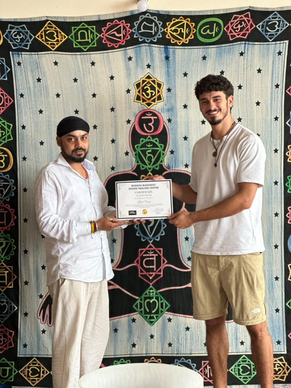 Buddha Blessings course certificate presentation